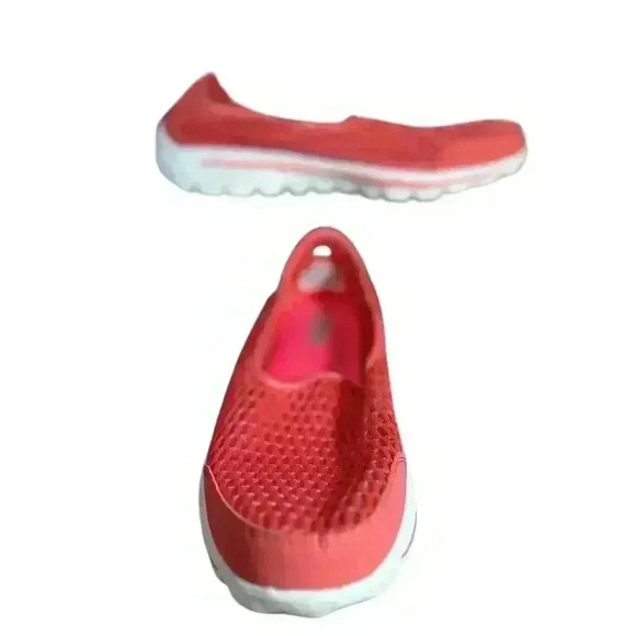 Skechers Goga Mat 8.5 Pink Mesh Athletic Shoes - Picture 3 of 10